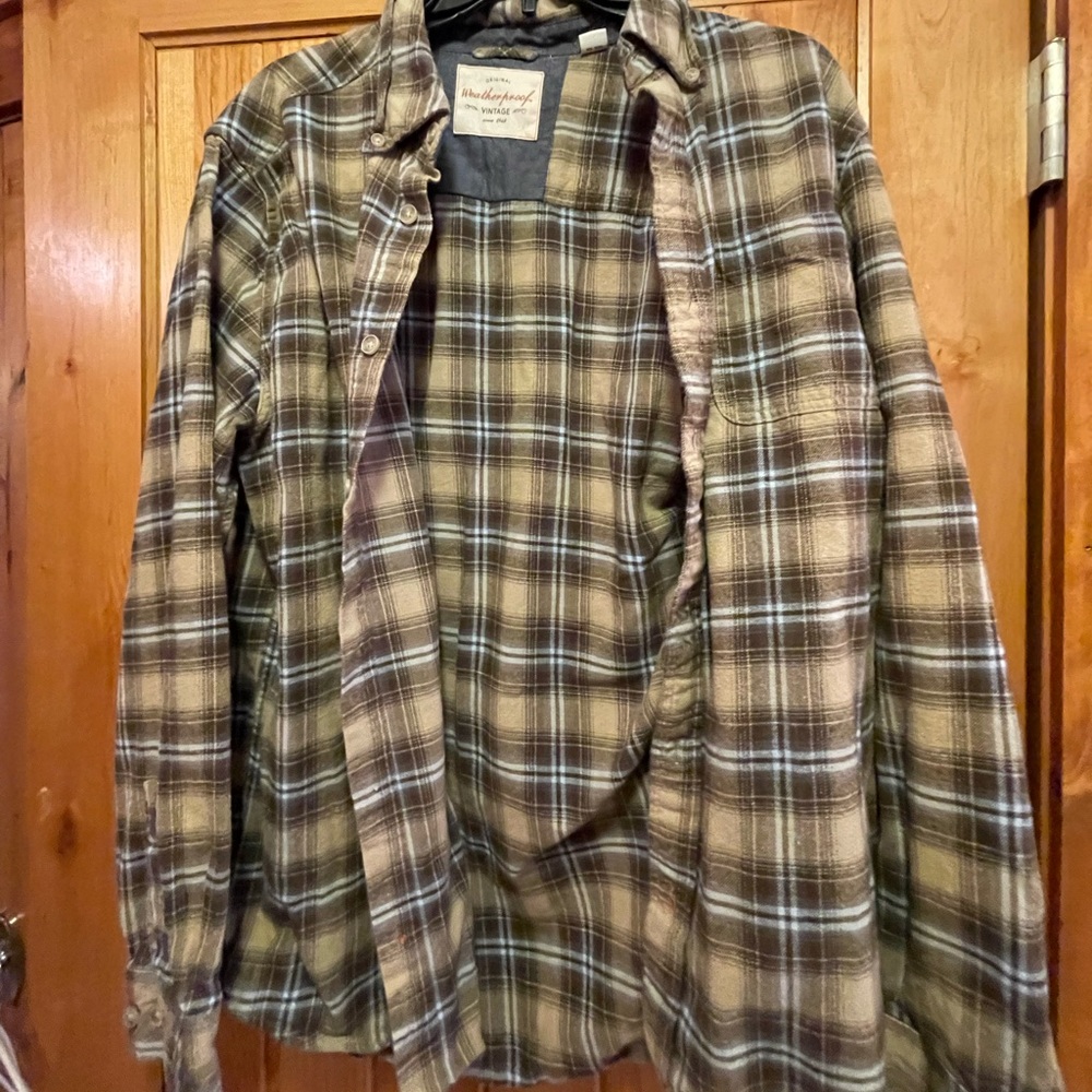 Weatherproof Vintage Plaid Shirt EUC Eclectic Grandpa CottageCore GorpCore Siz L